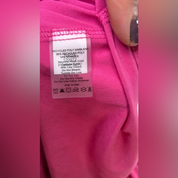 Title Nine Pink Hooded Athletic Dress Size 14 Nimble Zip Pocket Golf Tennis - Picture 6 of 9